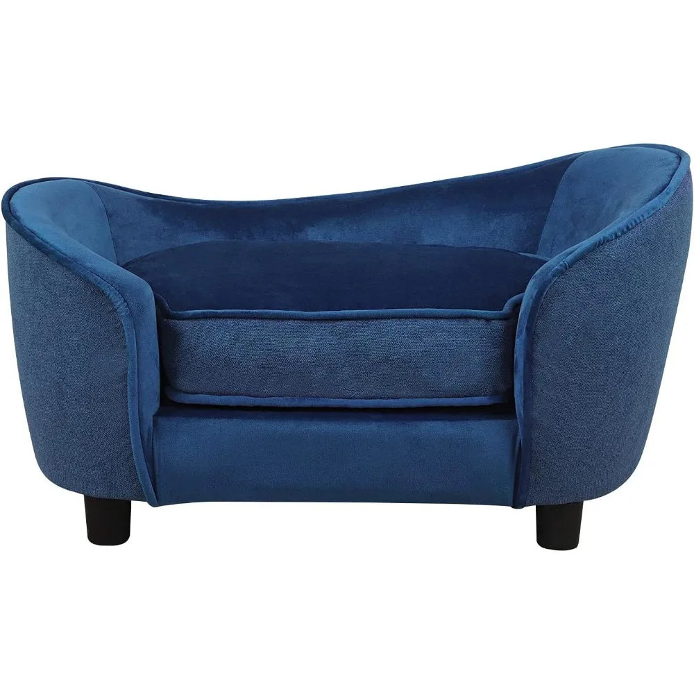 LuxPet - Blue Velvet Pet Sofa