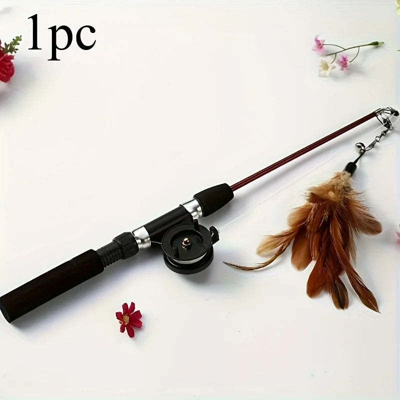 Telescopic Cat Feather Toy