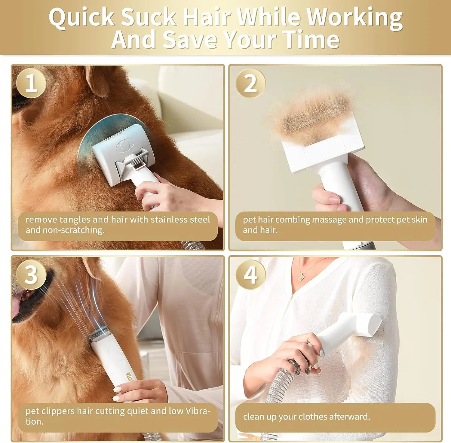 5-in-1 Pet Grooming Vacuum