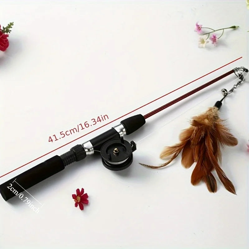 Telescopic Cat Feather Toy