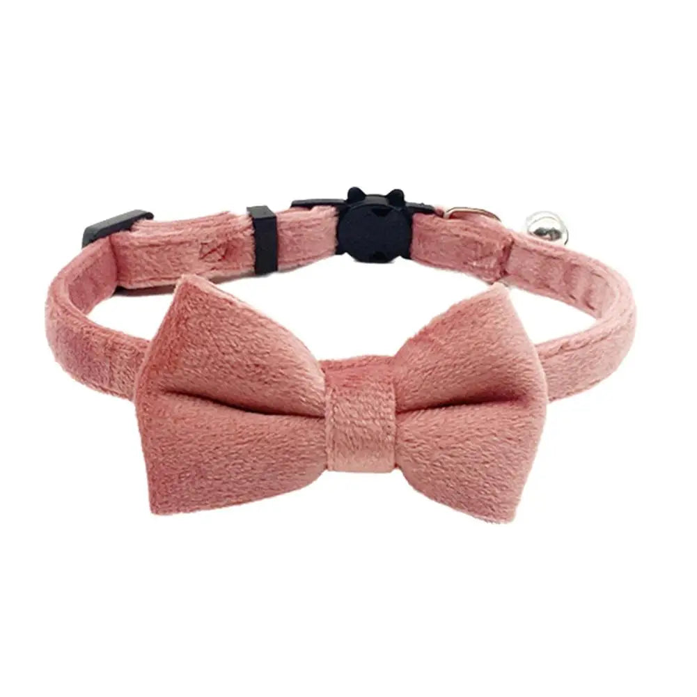 Velvet Bow Tie Pet Collar