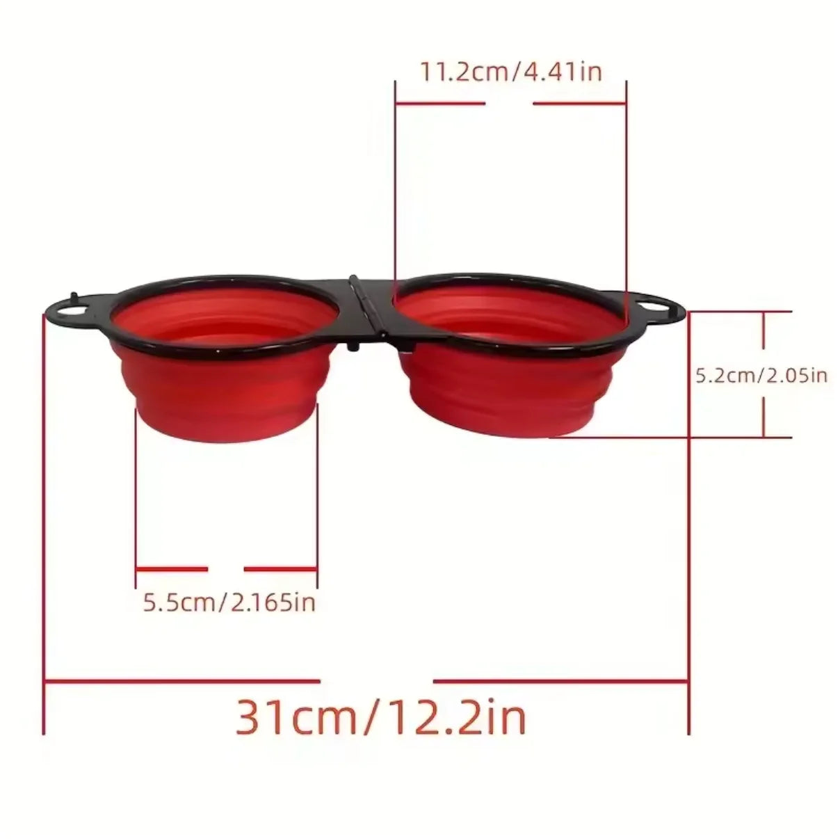 PetAble 2-in-1 Travel Bowl