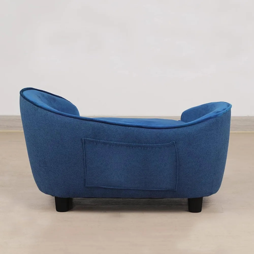 LuxPet - Blue Velvet Pet Sofa