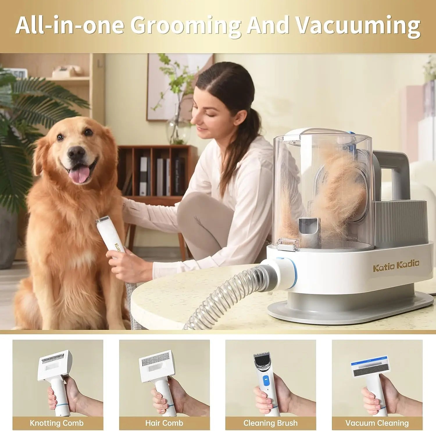 5-in-1 Pet Grooming Vacuum