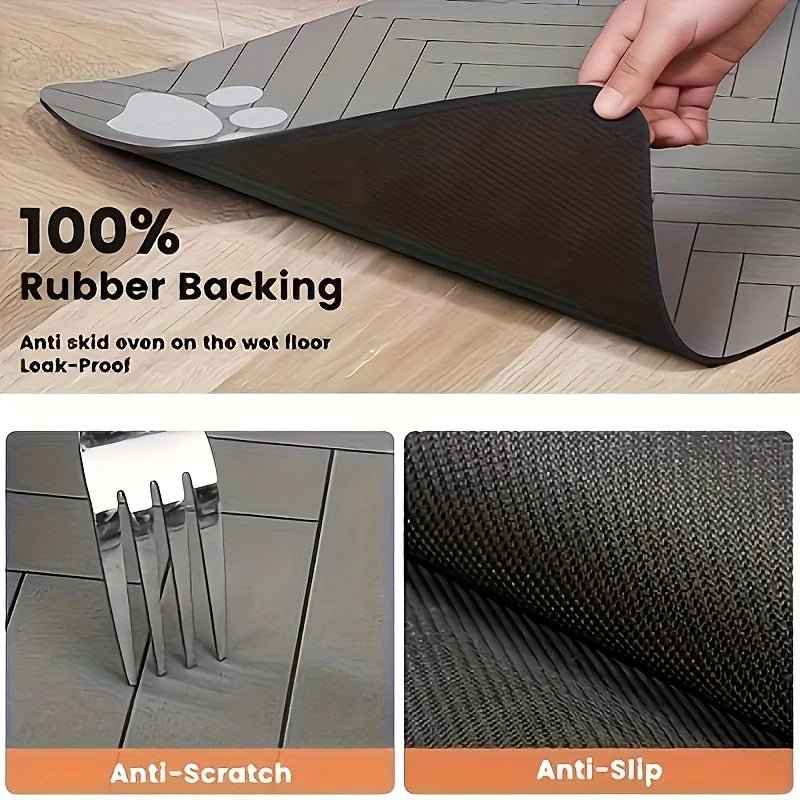 Paw Print Pet Feeding Mat