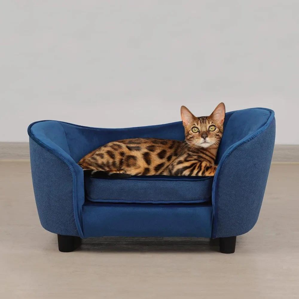 LuxPet - Blue Velvet Pet Sofa