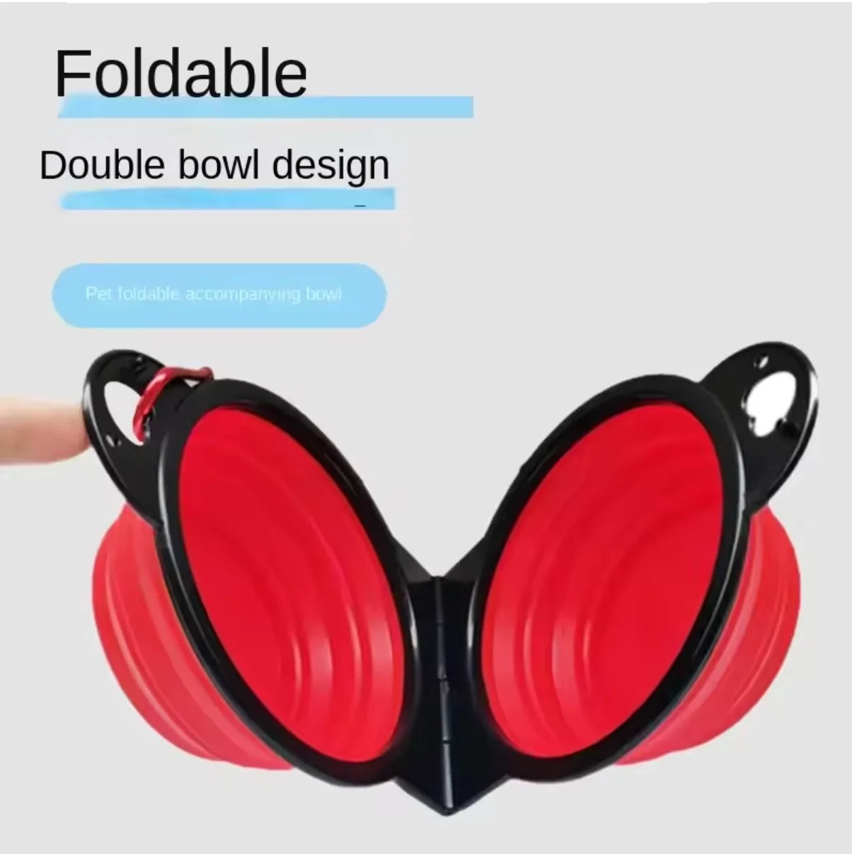 PetAble 2-in-1 Travel Bowl